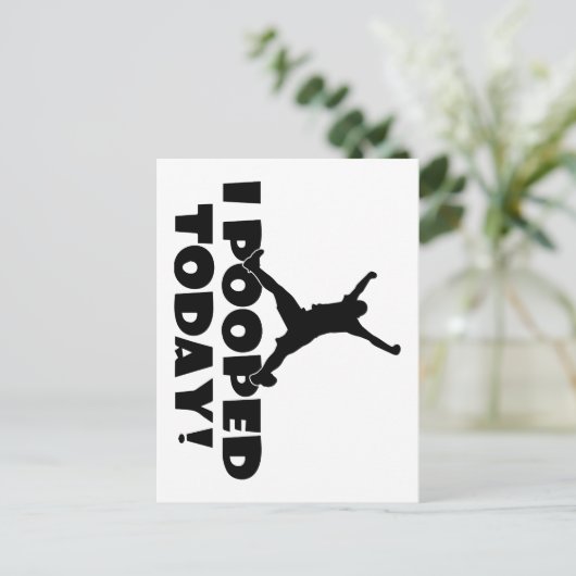 IK HEB VANDAAG HARTELIJK grappig Joke Gift Cadeau  Briefkaart (Staand voorkant)