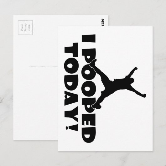 IK HEB VANDAAG HARTELIJK grappig Joke Gift Cadeau  Briefkaart (Voorkant / Achterkant)