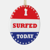 Ik heb vandaag overleven keramisch ornament (Rechts)