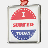 Ik heb vandaag overleven metalen ornament (Links)