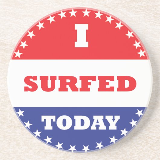 Ik heb vandaag overleven zandsteen onderzetter (Voorkant)