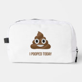 Ik heb vandaag Poo Emoji gepoold Toilettasje (Voorkant)