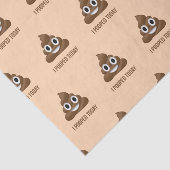 Ik heb vandaag Poo Emoji glimlachen Tissuepapier (Detail)