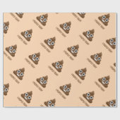 Ik heb vandaag Poo Emoticon glimlachen Cadeaupapier (Vlak)