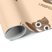 Ik heb vandaag Poo Emoticon glimlachen Cadeaupapier (Rol Hoek)