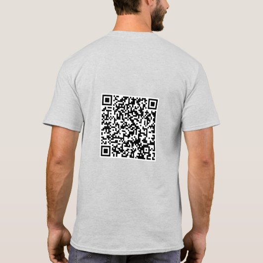 Ik heb vandaag Poop Emoji Proctology QR Code T-shirt (Achterkant)