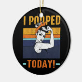 Ik heb vandaag Retro Rosie Funny Humor Sterke Wome Keramisch Ornament (Links)