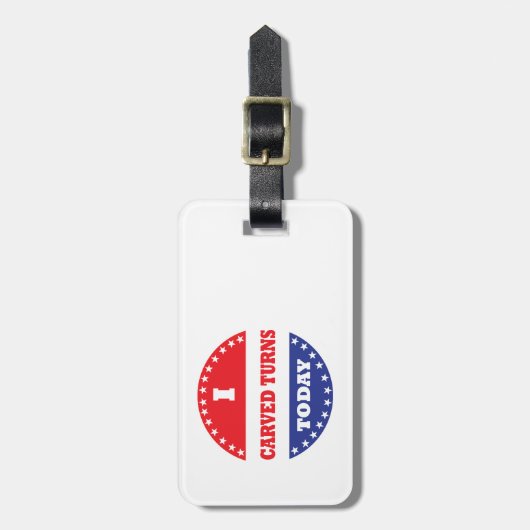 Ik heb vandaag Turns gemaakt Bagagelabel (Voorkant verticaal)