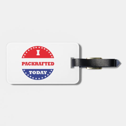 Ik heb vandaag verpakt bagagelabel (Achterkant horizontaal)