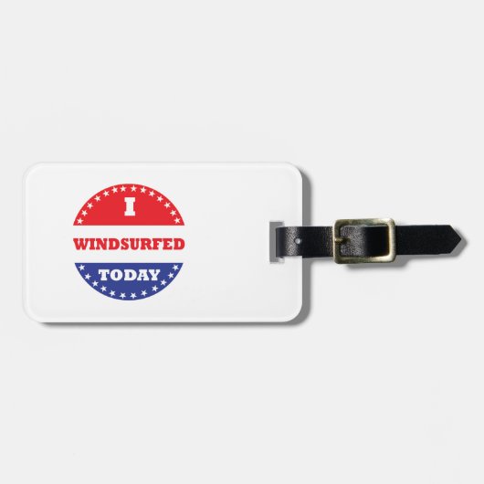 Ik heb vandaag Windsurf Bagagelabel (Voorkant horizontaal)