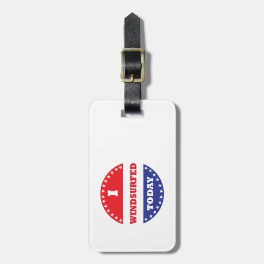 Ik heb vandaag Windsurf Bagagelabel (Voorkant verticaal)