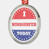 Ik heb vandaag Windsurf Metalen Ornament (Links)