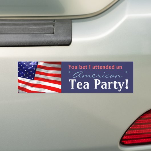 Ik heb vast een Amerikaanse Tea Party bijgewoond. Bumpersticker (Op auto)