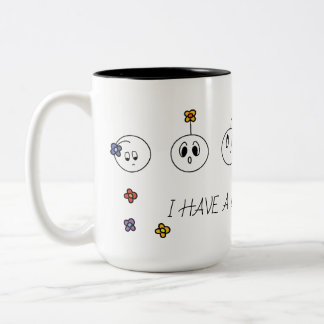 Ik heb veel gevoelens tweekleurige koffiemok