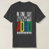 Ik heb veel ideeën ADHD-bewustzijn763 T-shirt (Design voorkant)