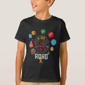 Ik heb veel ideeën ADHD bewustzijn en comfort kleu T-shirt (Voorkant)