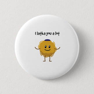 Ik heb veel Latka je (Hanukkah) Ronde Button 5,7 Cm