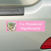 Ik heb veel rondgelopen bumpersticker (Op auto)