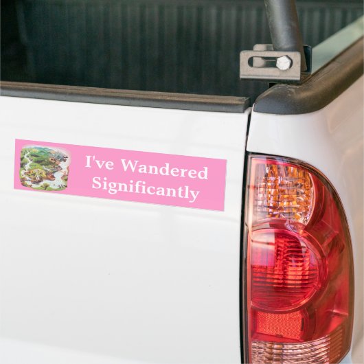 Ik heb veel rondgelopen bumpersticker (Op Truck)