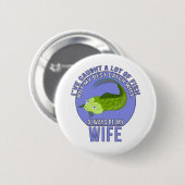 Ik heb veel vis gevangen ronde button 5,7 cm (Voorkant /achterkant)