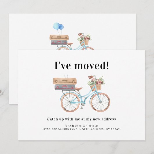 Ik heb Verandering van de Verplaatsende Aankondigi Aankondiging (Voorkant / Achterkant)