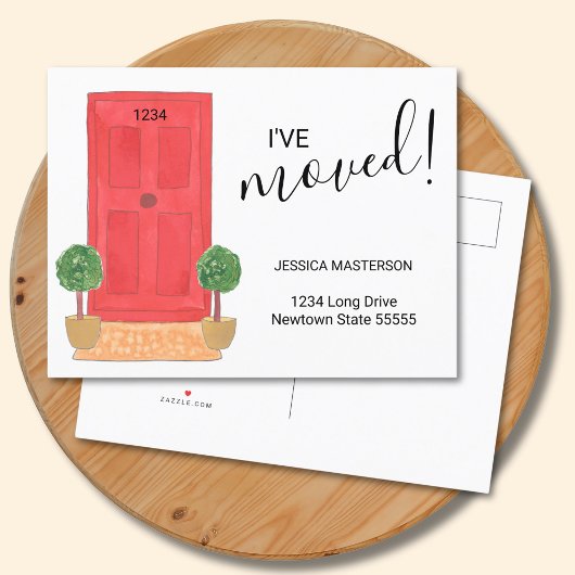 Ik heb Verandering van de Waterverf van de Rode va Aankondigingskaart