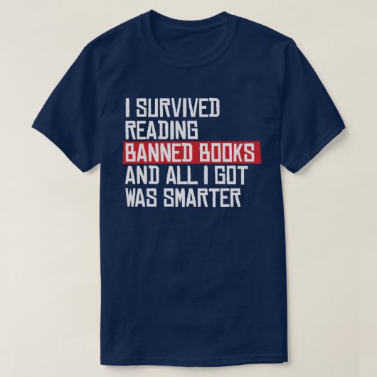 Ik heb verboden boeken gelezen t-shirt (Design voorkant)
