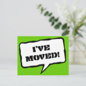 Ik heb verhuisd briefkaarten voor een nieuw adres (Staand voorkant)