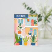 Ik heb verhuisd verandering van adres Tropical Apa Briefkaart (Staand voorkant)