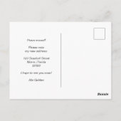 Ik heb verhuisd verandering van adres Tropical Apa Briefkaart (Achterkant)