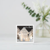 Ik heb verlichte kersthuizen verplaatst informatiekaartje (Staand voorkant)