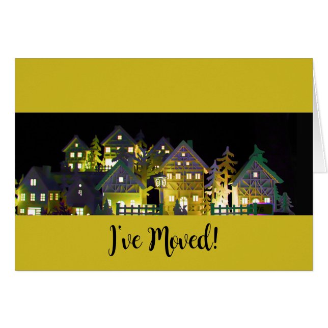 Ik heb verlichte kerstwoningen verplaatst (Voorkant Horizontaal)