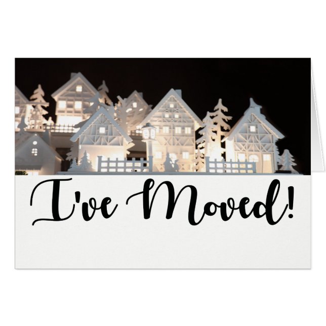 Ik heb verlichte kerstwoningen verplaatst (Voorkant Horizontaal)