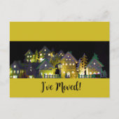 Ik heb verlichte kerstwoningen verplaatst briefkaart (Voorkant)