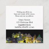 Ik heb verlichte kerstwoningen verplaatst informatiekaartje (Achterkant)