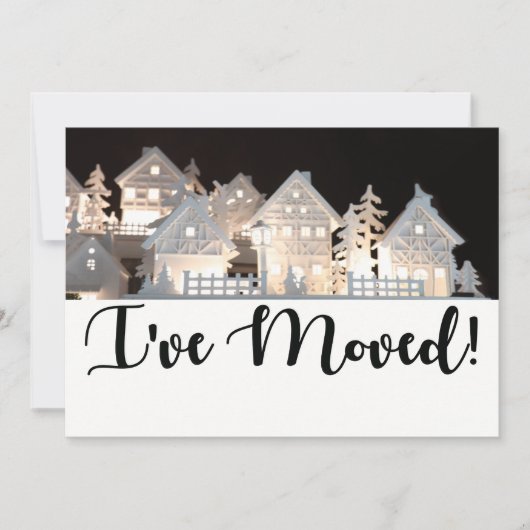 Ik heb verlichte kerstwoningen verplaatst kaart (Voorkant)