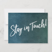 Ik heb verplaatst, getextureerd, unieke Blauwgroen Kaart (Achterkant)