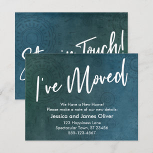 Ik heb verplaatst, getextureerd, unieke Blauwgroen Kaart