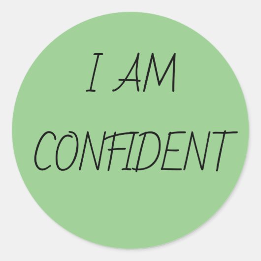 IK HEB VERTROUWEN RONDE STICKER (Voorkant)