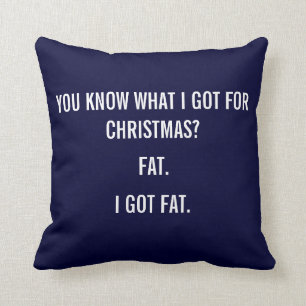 IK HEB VET VOOR CHRISTMAS FUNNY PILLOW KUSSEN