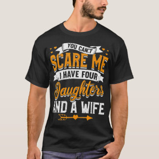 Ik heb vier dochters en een vrouw met grappige cad t-shirt