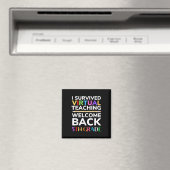 Ik heb virtueel lesgeven overleefd Terug naar scho Magneet (Insitu (Vaatwasser))