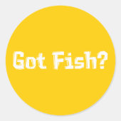 Ik heb viscadeaus ronde sticker (Voorkant)