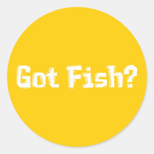 Ik heb viscadeaus ronde sticker (Voorkant)