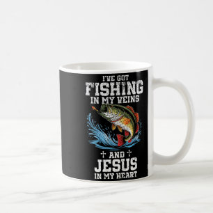 Ik Heb Vissen In Mijn Aderen En Jezus In Mijn Hart Koffiemok