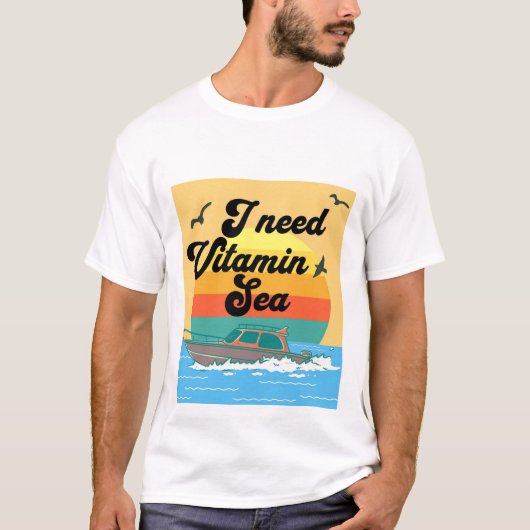 Ik heb Vitamin Zee Summer nodig T-shirt (Voorkant)