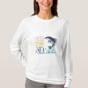 Ik heb Vitamine Zee Grappige Orka Dolfijn Zomer T-shirt