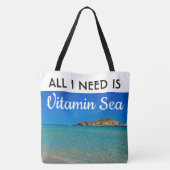Ik heb vitamine Zee italiaans turquoise water nodi Tote Bag (Achterkant)