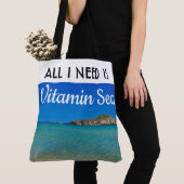 Ik heb vitamine Zee italiaans turquoise water nodi Tote Bag (Dichtbij)
