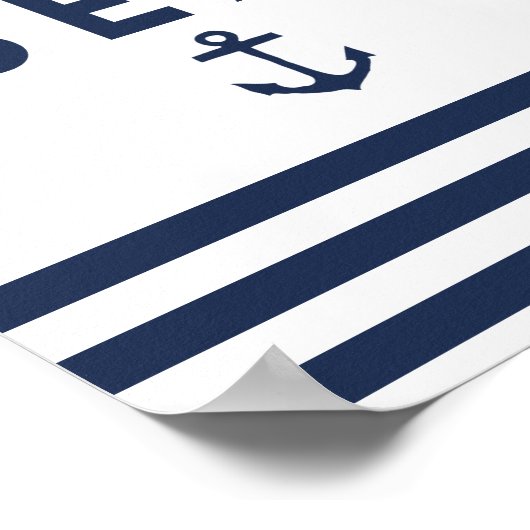 Ik heb Vitamine Zee Navy Anchor Quote nodig Poster (Hoek)